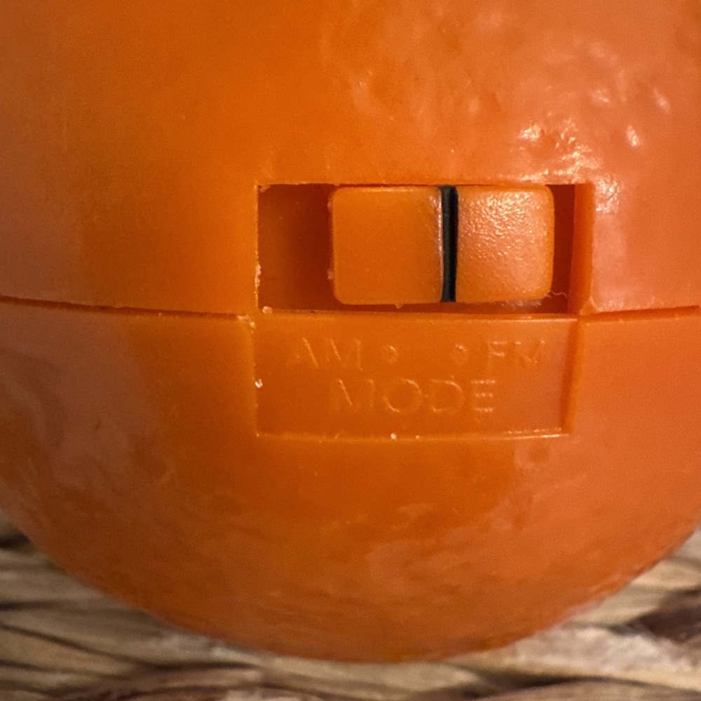 Vintage Tropicana Pure Premium ORANGE AM/FM Radio Straw New Open Box NOS Promo - Picture 4 of 7